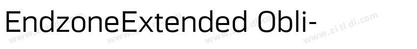 EndzoneExtended Obli字体转换
